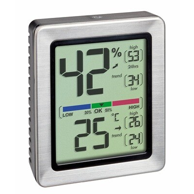 Digitales Thermo-Hygrometer EXACTO mit Zertifikat