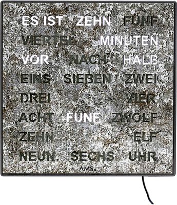 digitale Wortuhr LED-Anzeige 28 x 28 cm digitale Wortuhr LED-Anzeige 28 x 28 cm