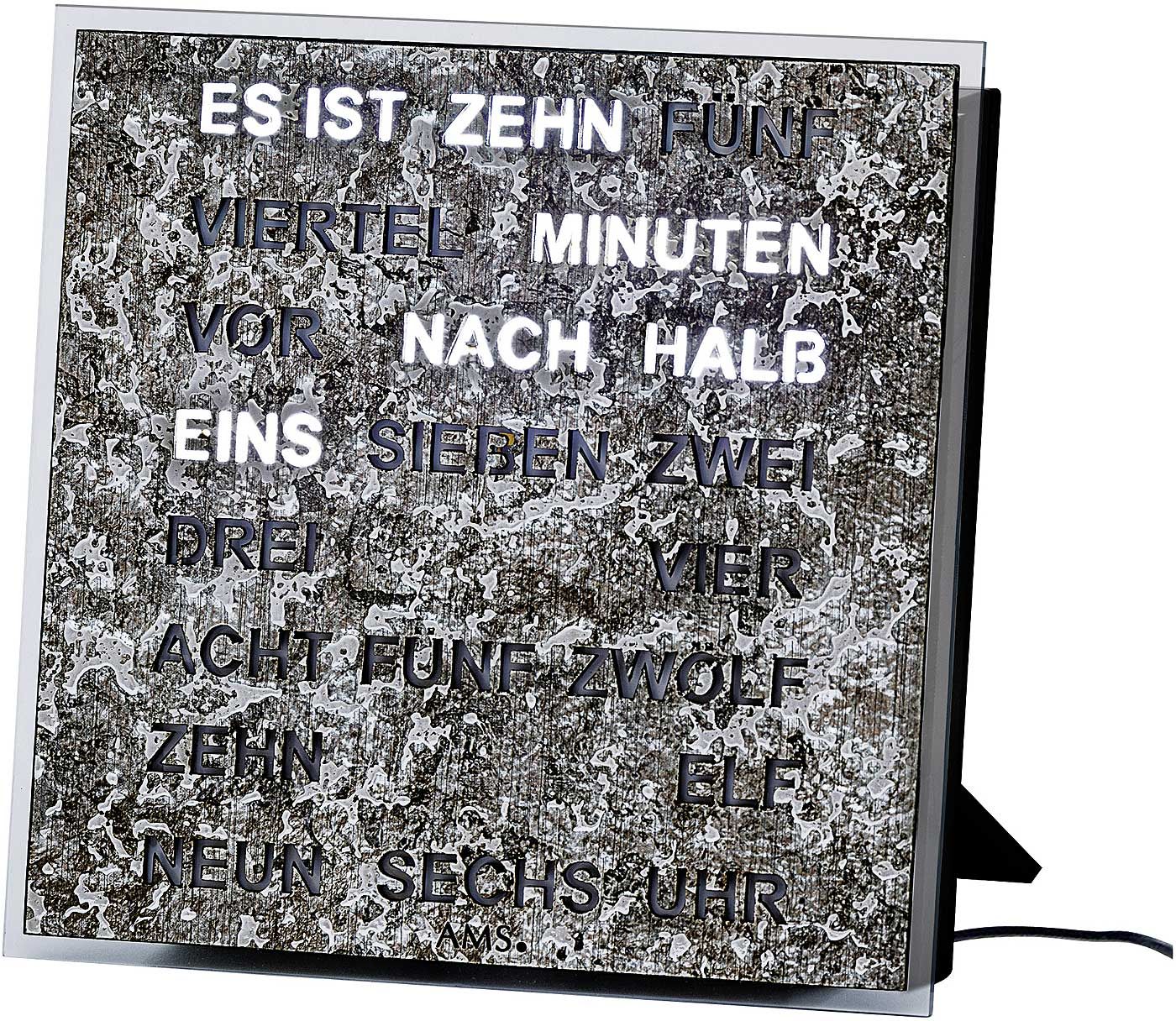digitale Wortuhr LED-Anzeige 20 x 20 cm