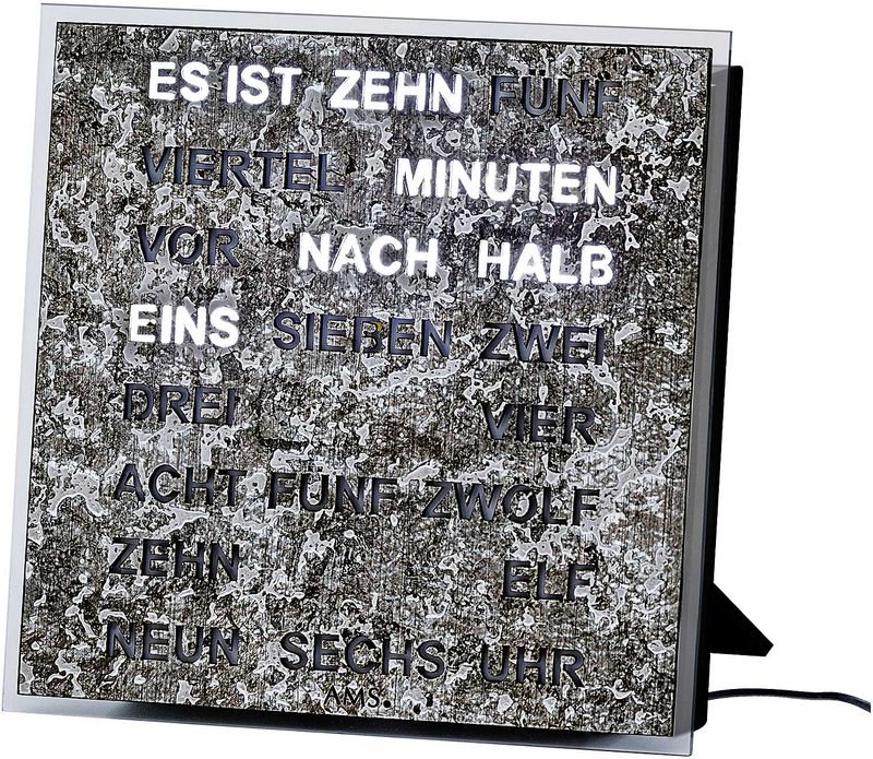 digitale Wortuhr LED-Anzeige 20 x 20 cm