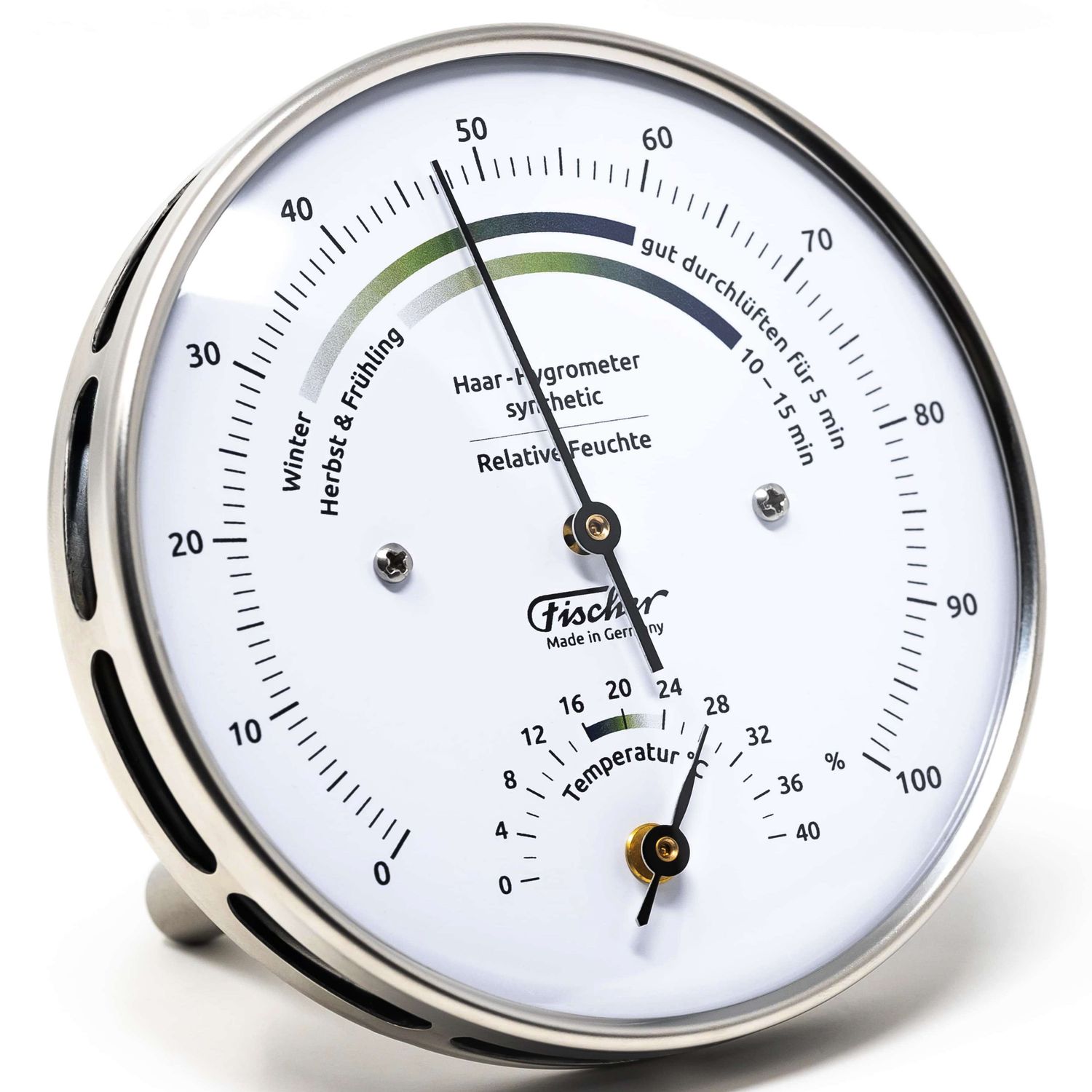 Fischer Wohnklima-Hygrometer mit Thermometer
