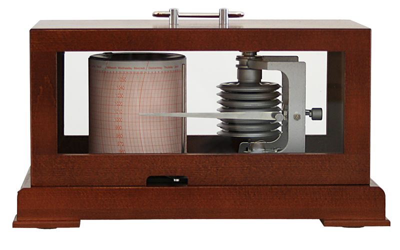 Barograph mit Quarzuhrwerk