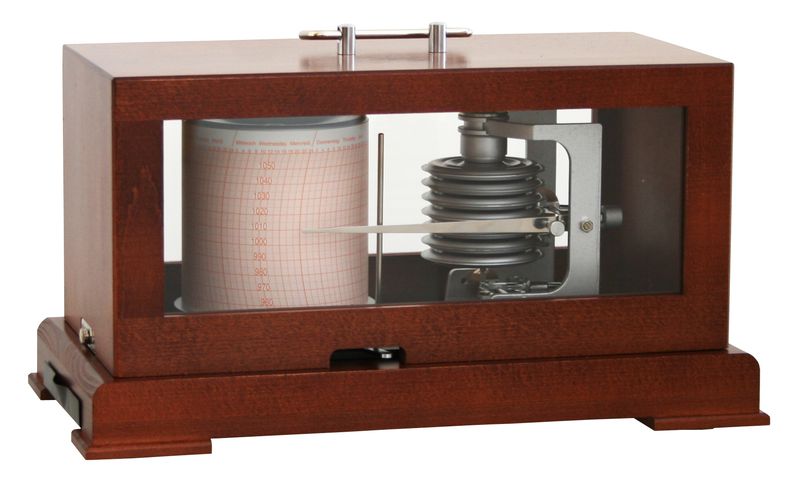 Barograph mit Quarzuhrwerk
