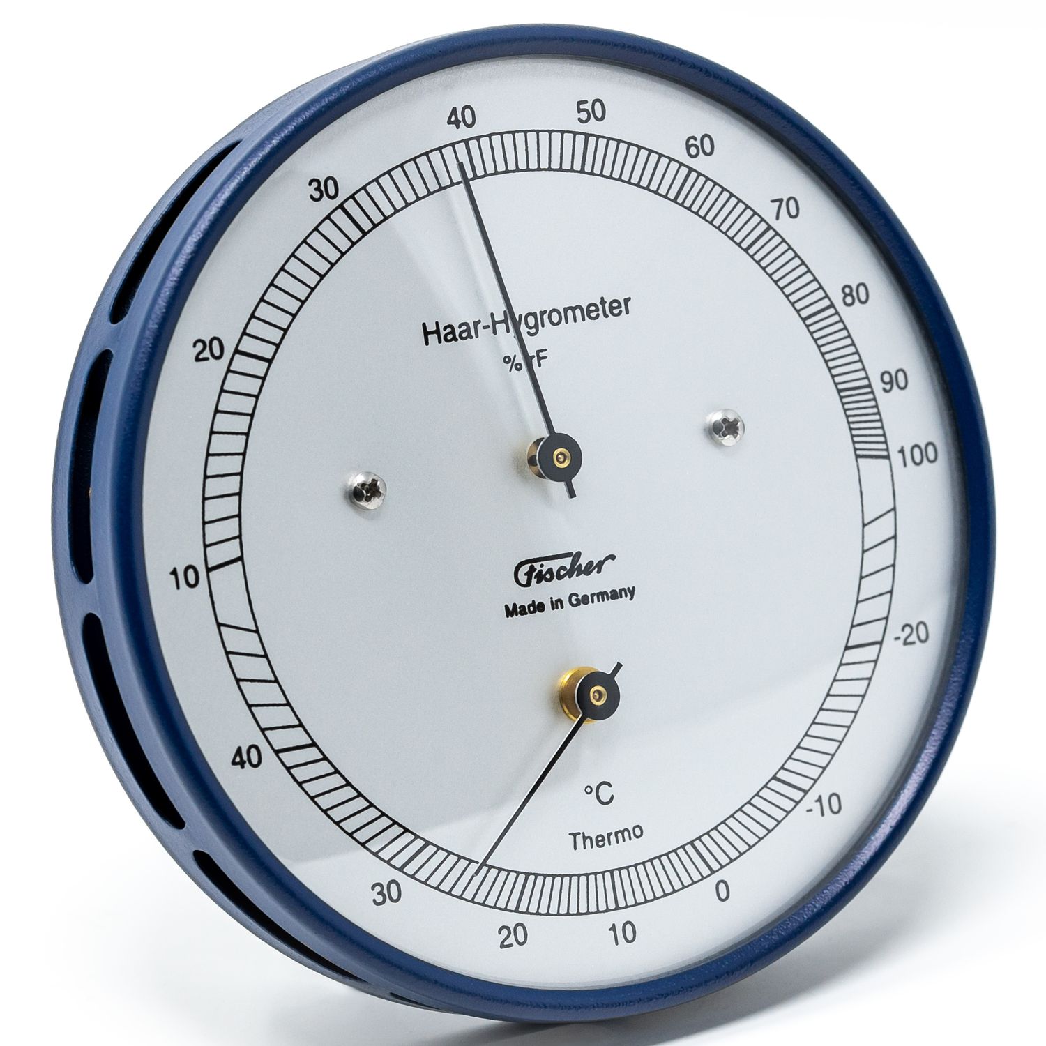 Haar-Hygrometer mit Thermometer