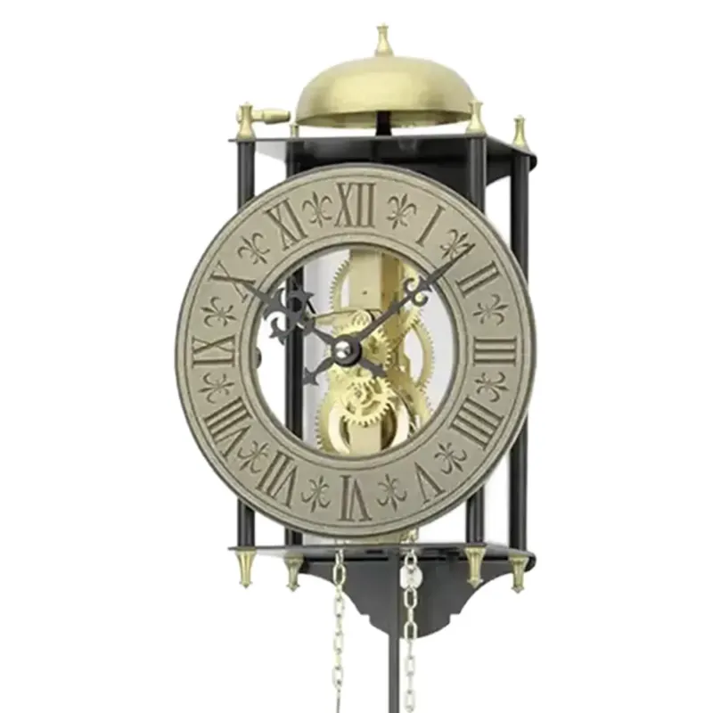 Skelett-Wanduhr