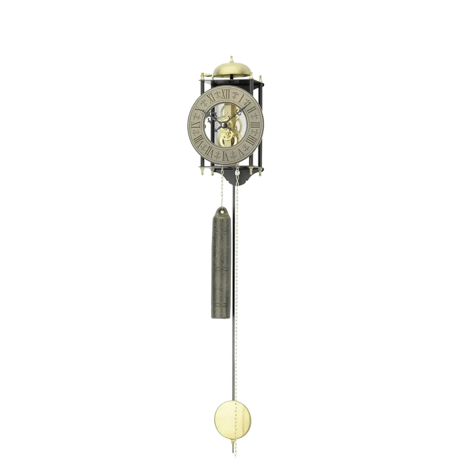 Skelett-Wanduhr