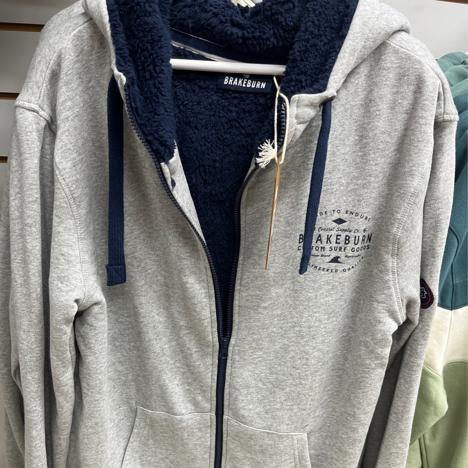 Borg Lined Zip Hoodie