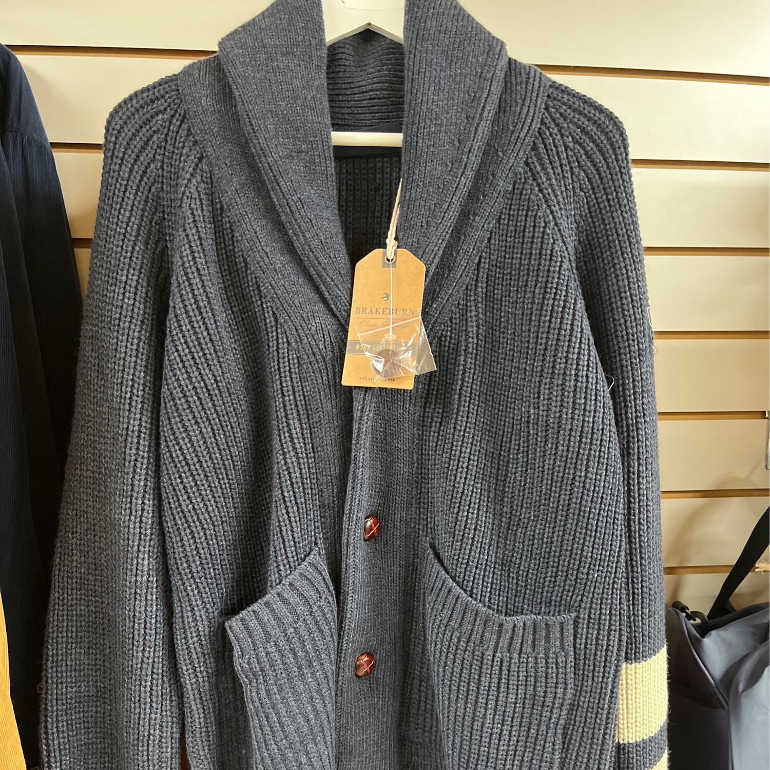 Ribbed Cardigan Navy