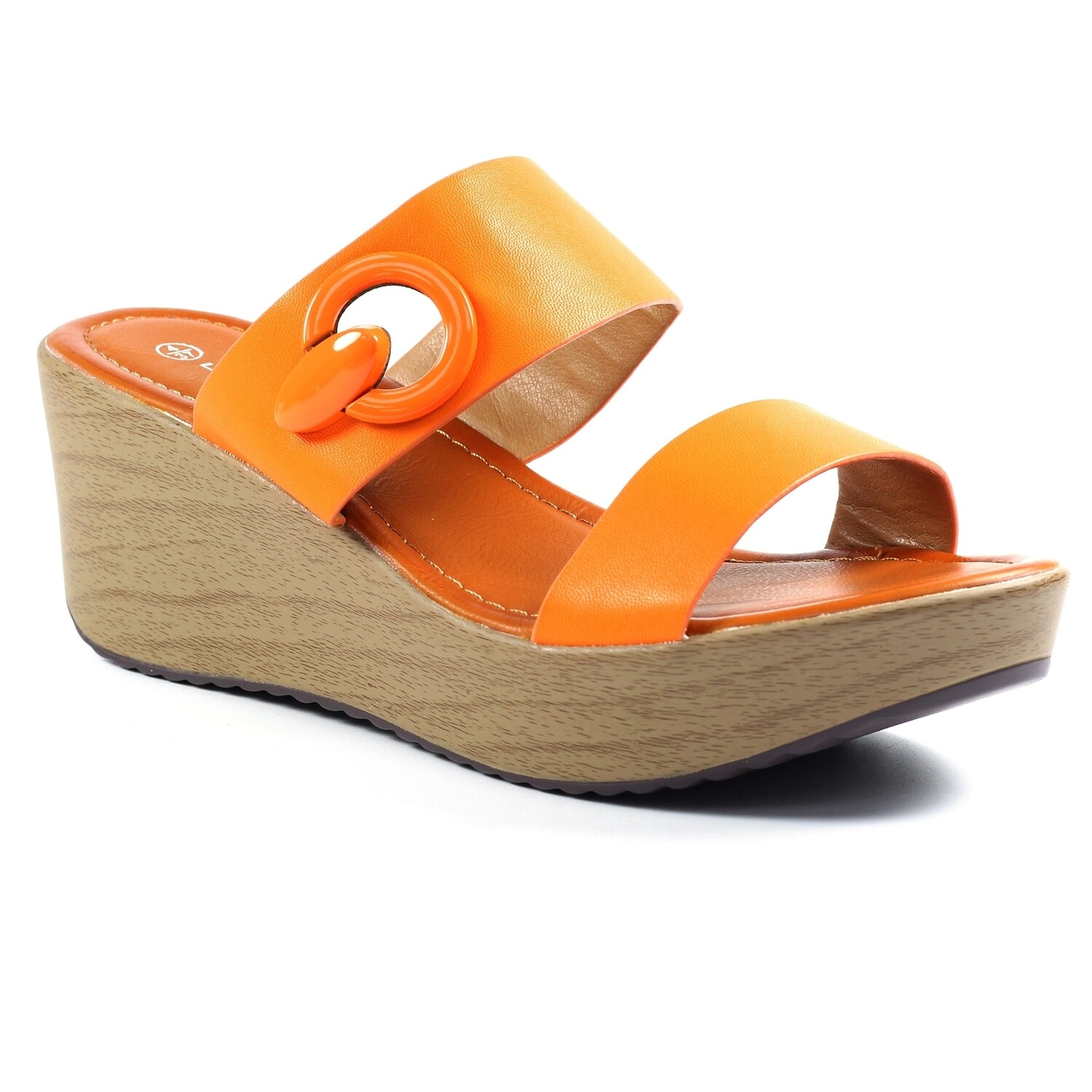 Women's Orange Lunar Bernie Sandal