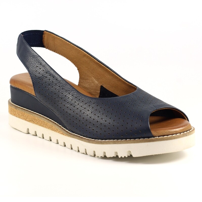 Women's Navy Canterbury Slingback Sandal