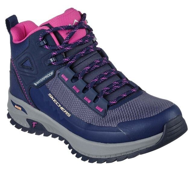 Women's Navy Purple Skechers Arch Fit Discover - Elevation Gain