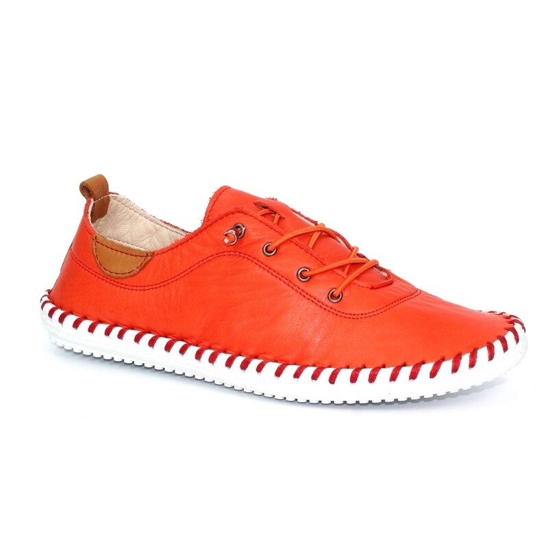 Women's Orange St. Ives Plimsoll