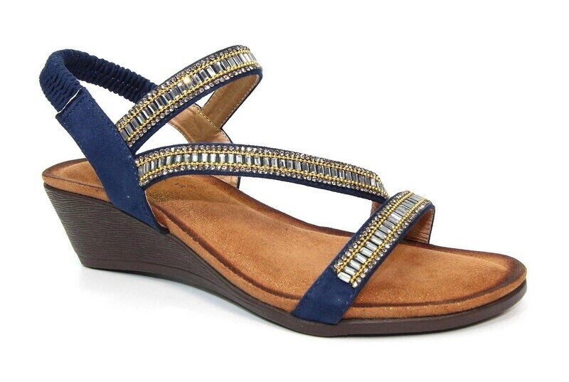 Women's Navy Sofia Sandal