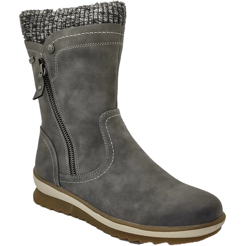Women's Grey Archer Waterproof Zip Mid Boot