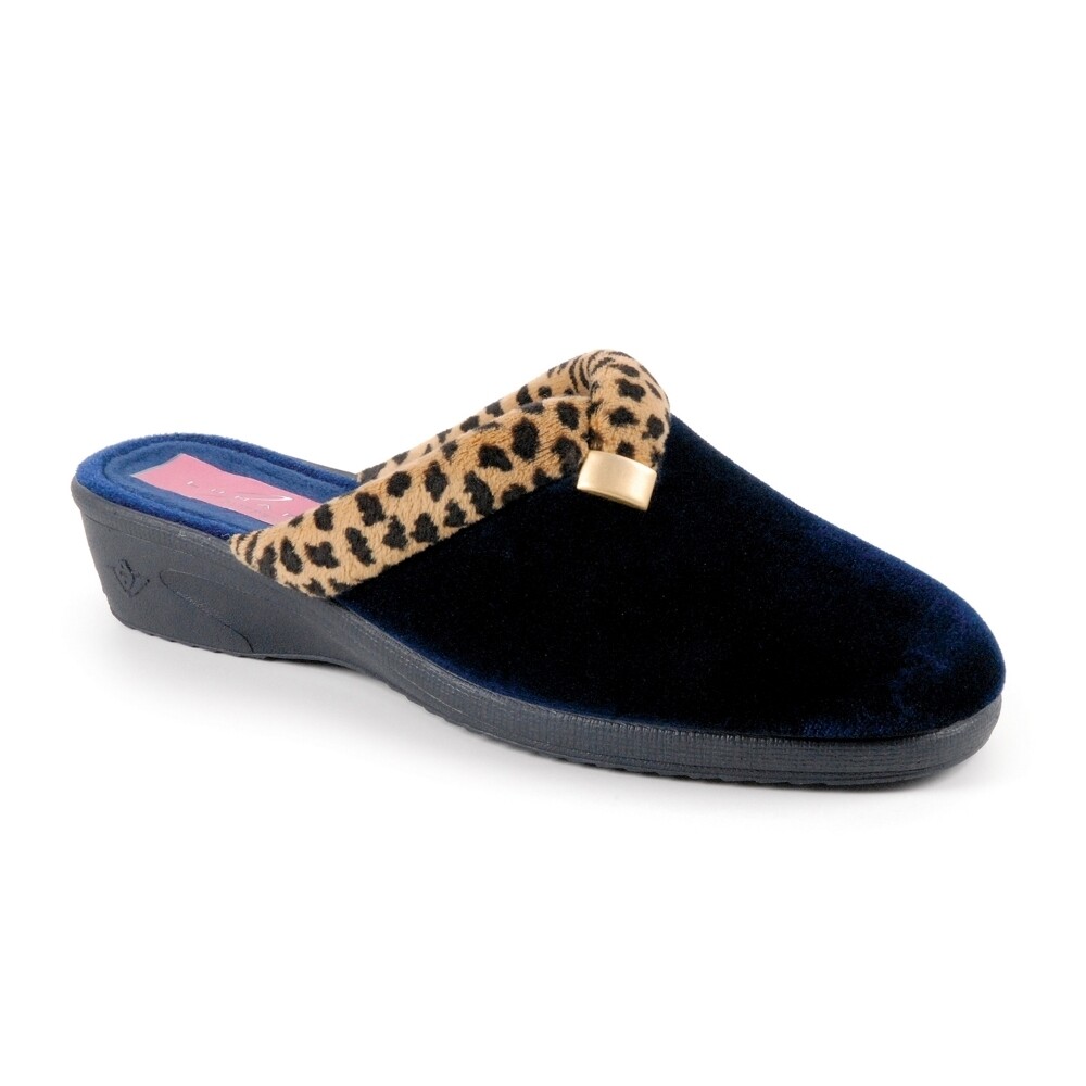 Women's Navy Michelle Ocelot Slipper