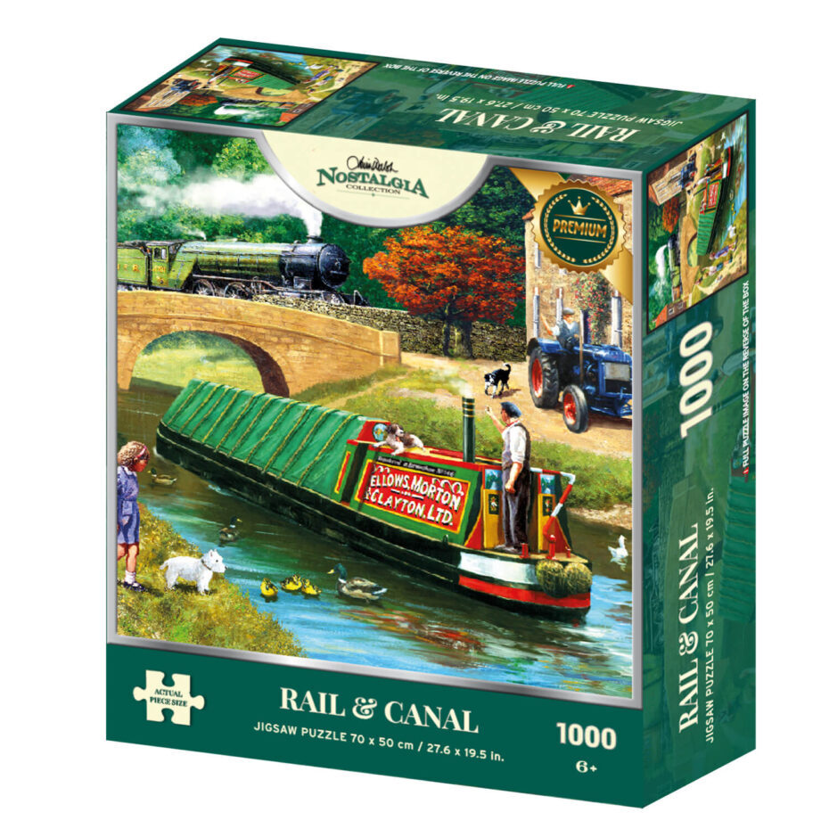Kevin Walsh | Rail & Canal 1000 Piece Jigsaw Puzzle