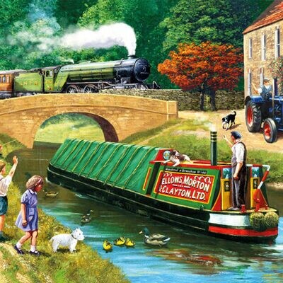 Kevin Walsh | Rail & Canal 1000 Piece Jigsaw Puzzle