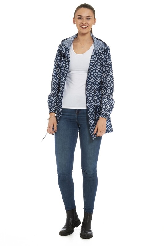 Women's Navy Kirsten Showerproof Coat