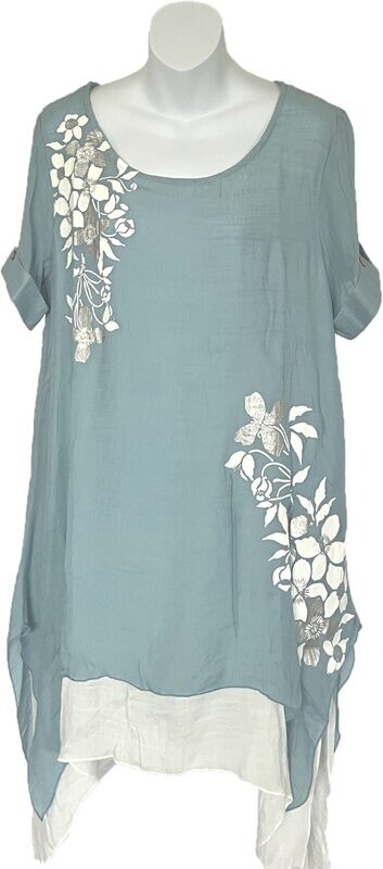Women's Teal Ella Top