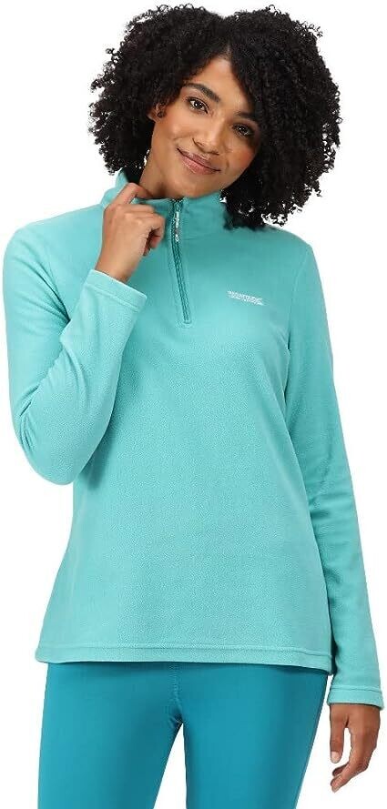 Women's Turquoise Sweetheart Fleece Jacket, Size: Size 10