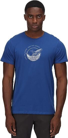 Men's Lapis Blue Cline VI T-Shirt, Size: Small