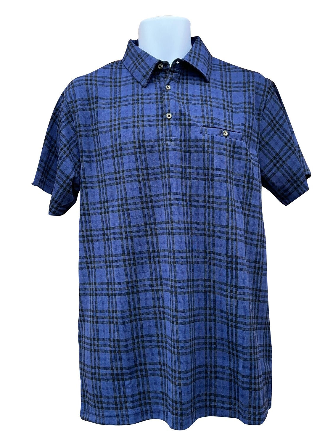Men's Blue Hugo Short Sleeve Polo Shirt, Size: Small