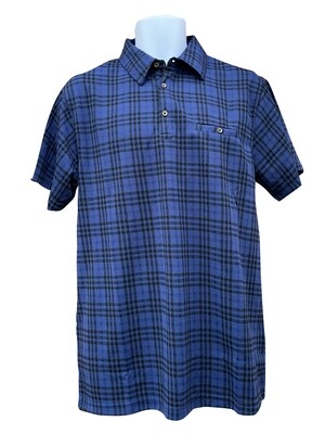 Men's Blue Hugo Short Sleeve Polo Shirt