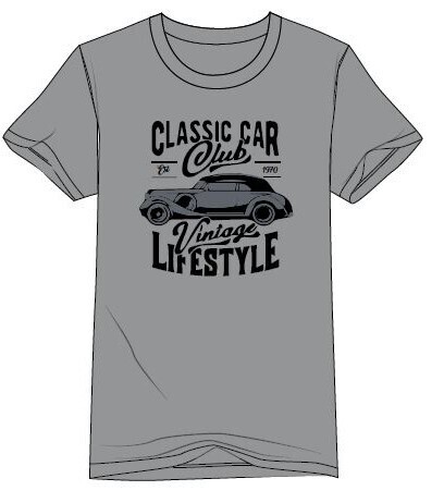 Men's Cool Grey Ezra Short Sleeve T-Shirt