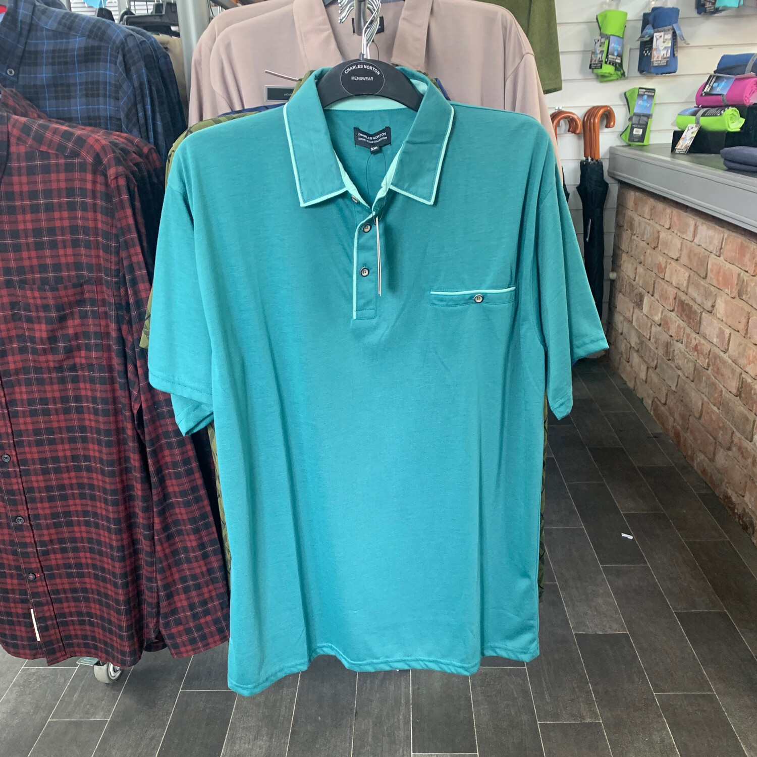 Men's Brittany Blue Derby Polo Shirt