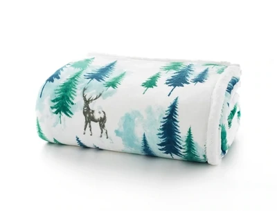Deyongs | Mountain Stag Printed Flannel Throw