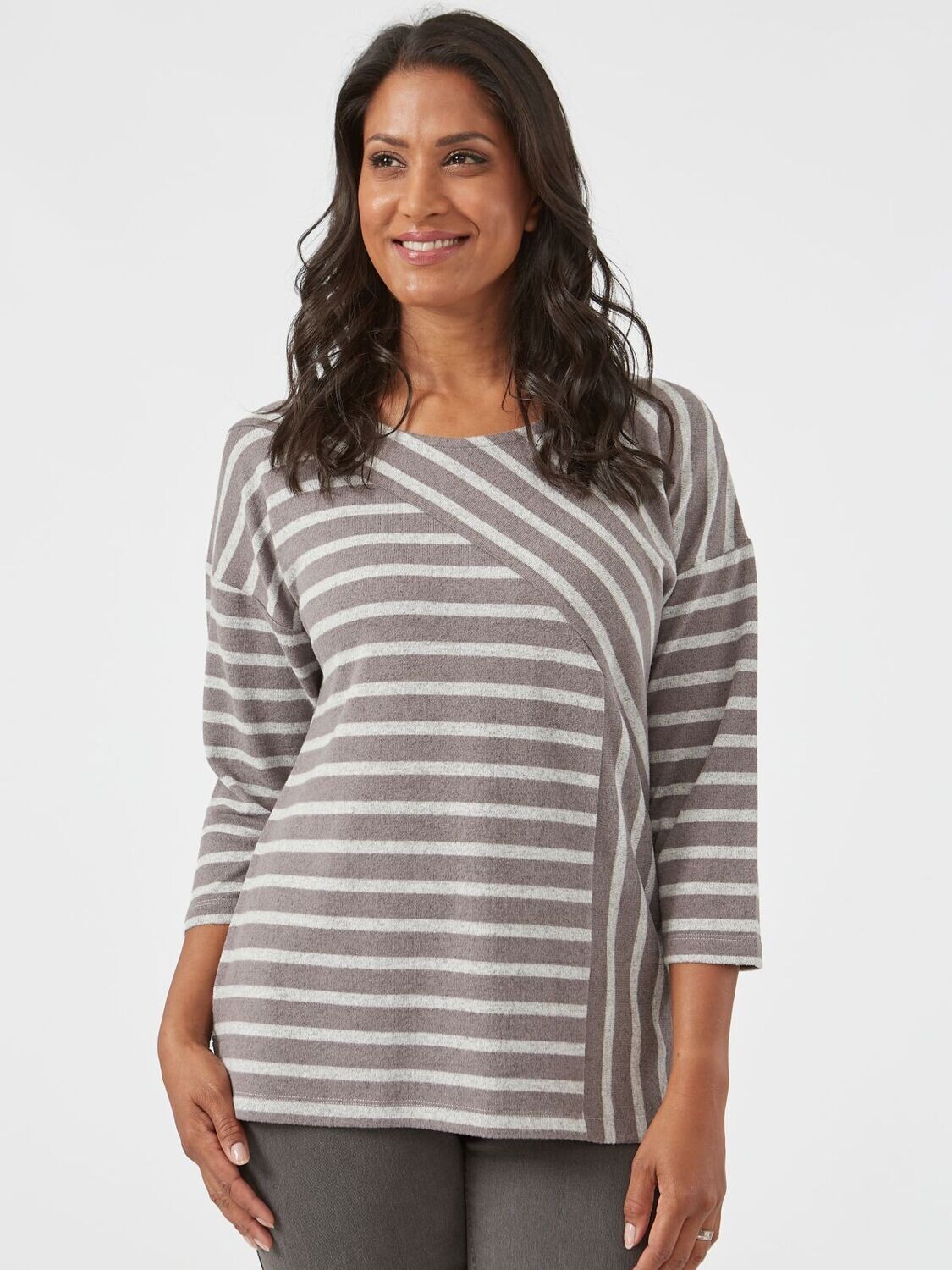 Women's Cut N Sew Stripe Top