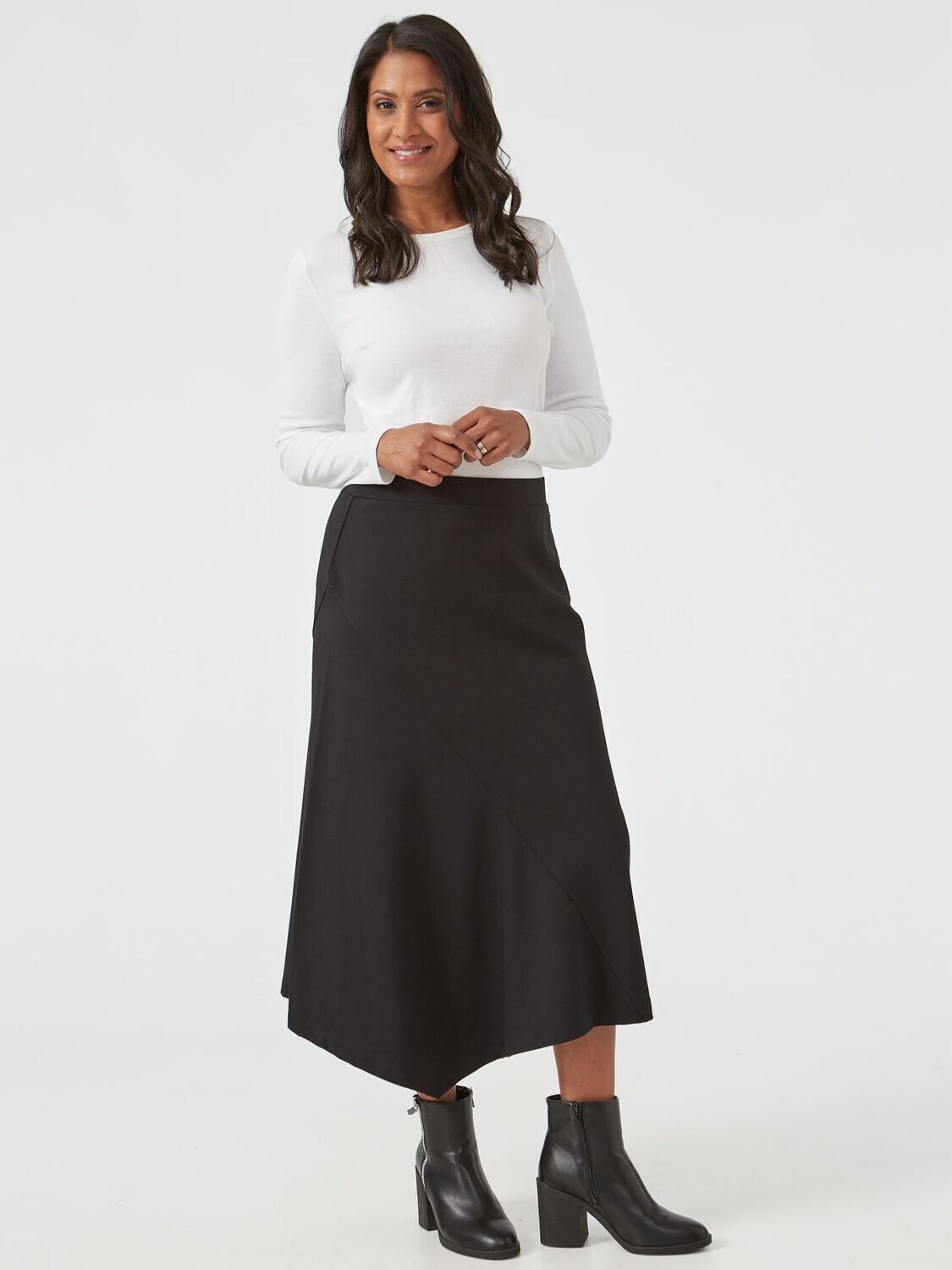 Women's Asymmetric Hem Skirt