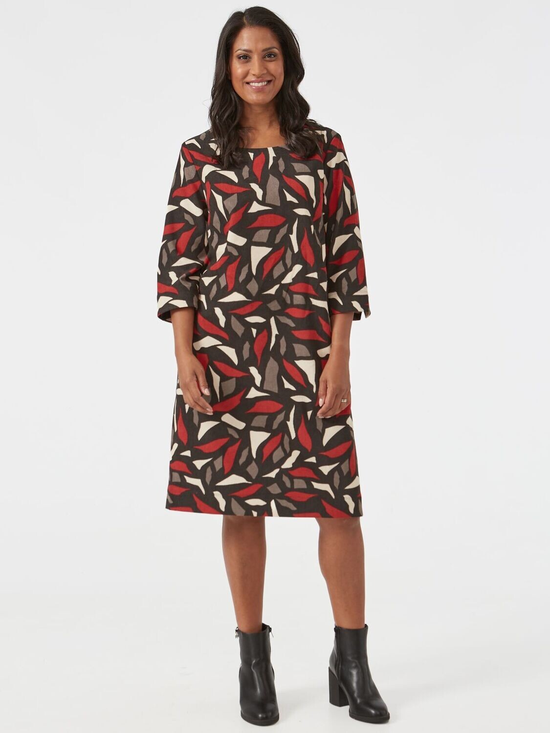 Women's Abstract Floral Print Dress