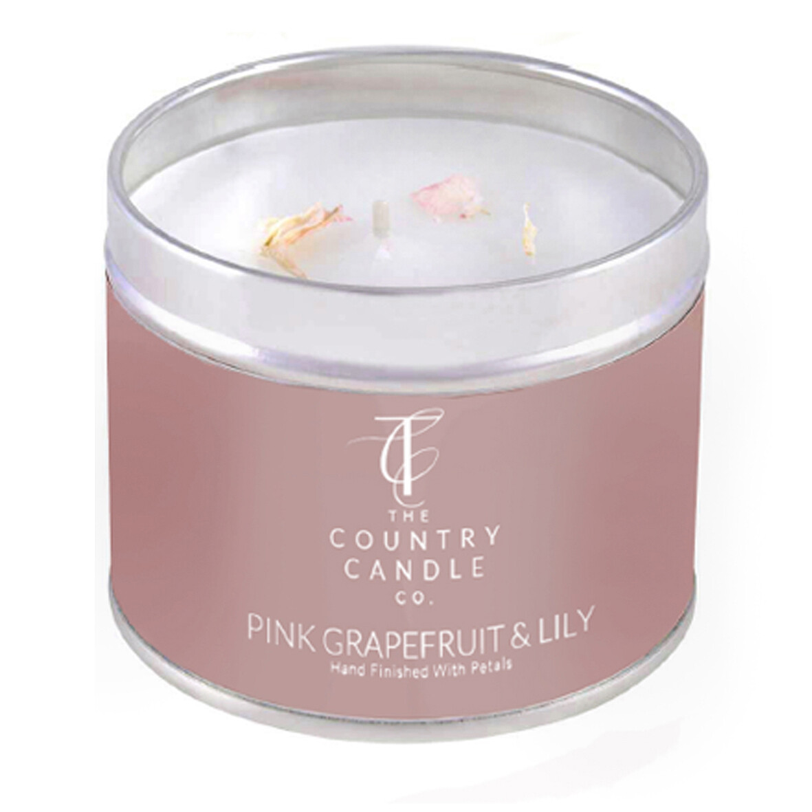 Country Candles Pink Grapefruit & Lily Pastel Tin