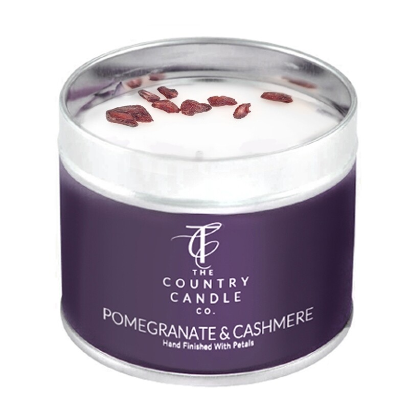 Country Candles Pomegranate & Cashmere Tin Candle