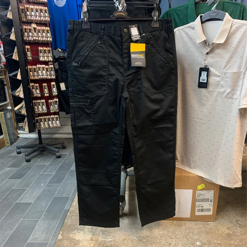 Men's Black Pro Action Trousers