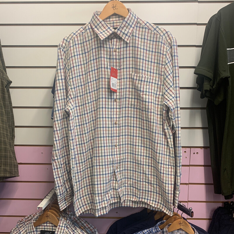 Men's Blue Everett Long Sleeve Shirt