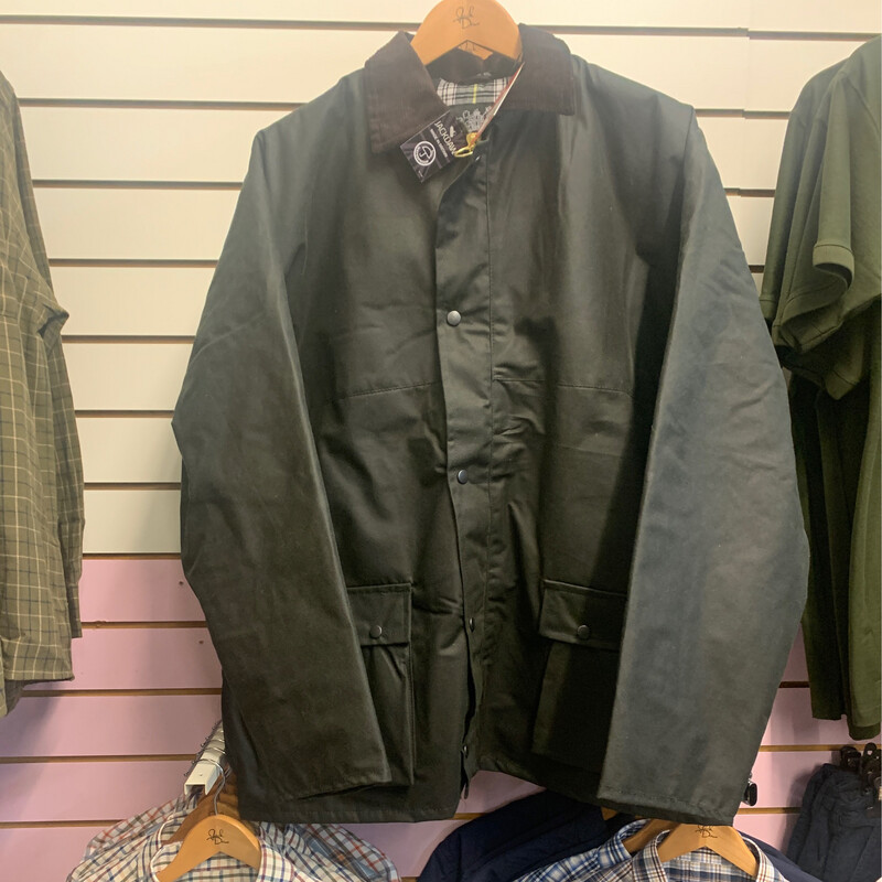 Men's Green Windsor Wax Waterproof Jacket