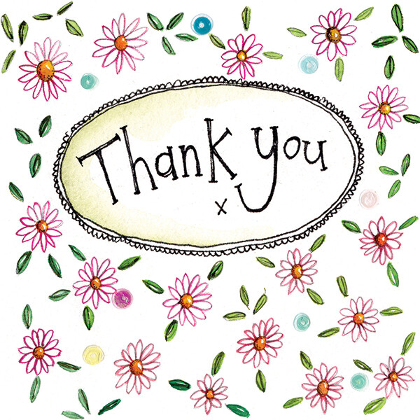 Alex Clark | Flower Thank You Card