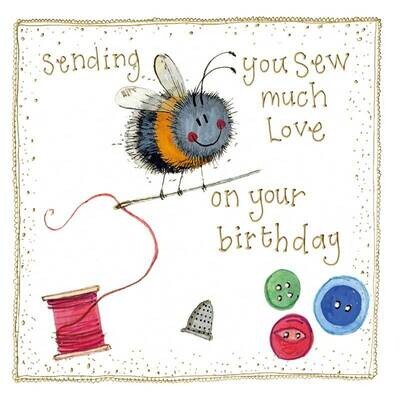 Alex Clark | Sewing Bee Birthday Card