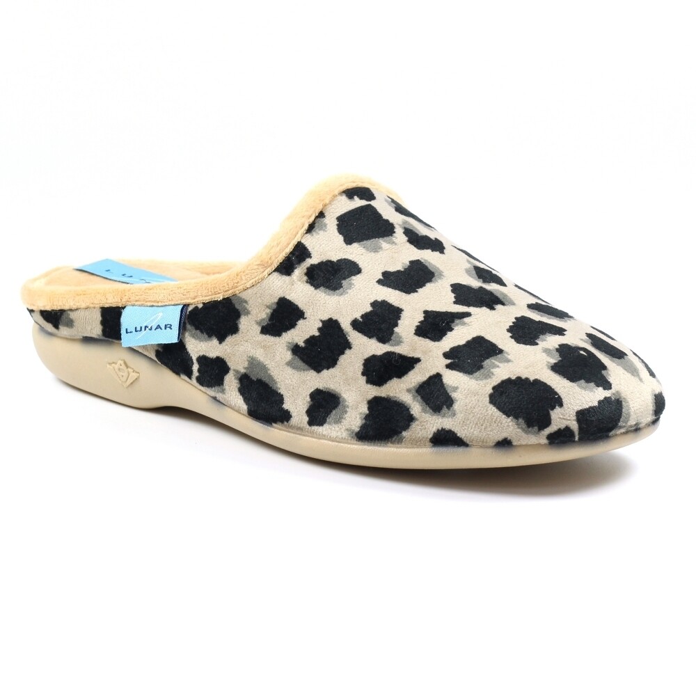 Women's Beige Fleet Mule Slipper