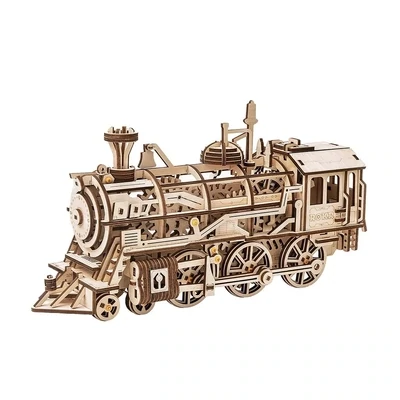 Robotime | Locomotive Mechanical Gears 3D Wooden Puzzle