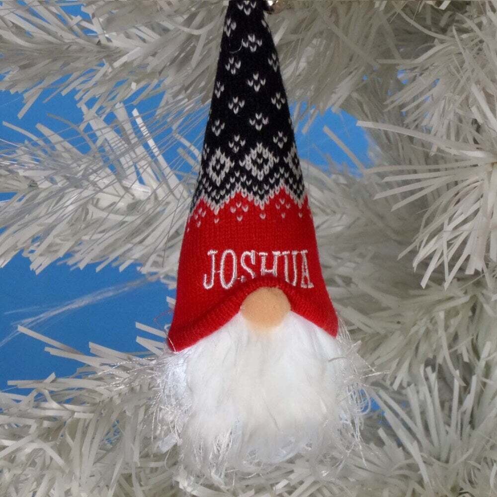 History & Heraldry | Pre-Personalised Light Up Christmas Gonks - Hanging Decoration J - Z
