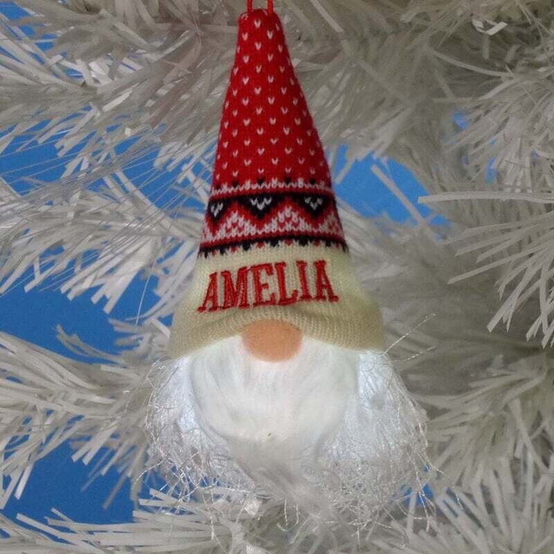 History & Heraldry | Pre-Personalised Light Up Christmas Gonks - Hanging Decoration A - I