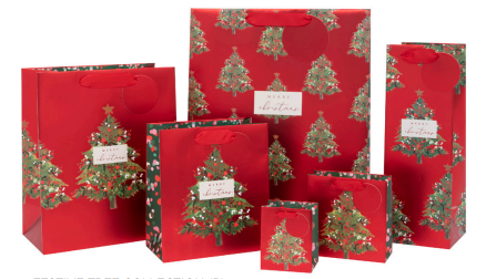 Glick | Festive Tree Gift Bags, Type: Medium Gift Bag