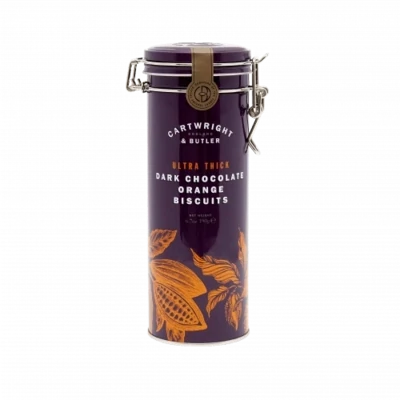 C&B | Ultra Thick Dark Chocolate Orange Biscuits Tin 190g