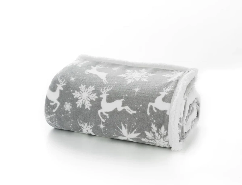 Deyongs | Multi Harts Printed Supersoft Fleece Throw