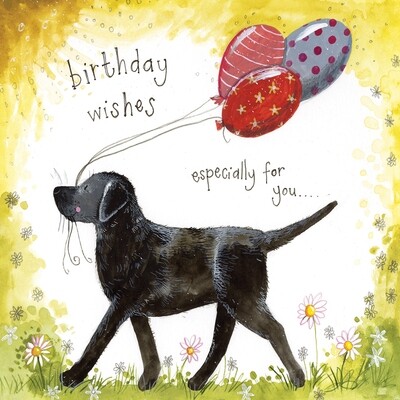 Alex Clark | Sunshine Labrador Birthday Card