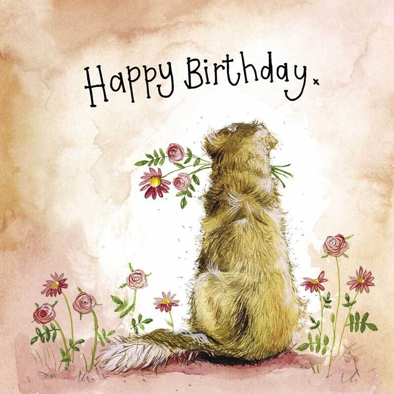 Alex Clark | Sunshine Goldie Happy Birthday Card