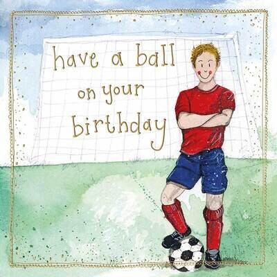 Alex Clark | On The Ball Birthday Card